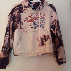 Distressed Bleach Sweater